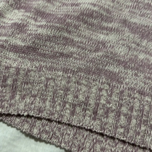 Ny & Company Cold Shoulder Sweater purple and cream size XL NWT - Picture 3 of 4